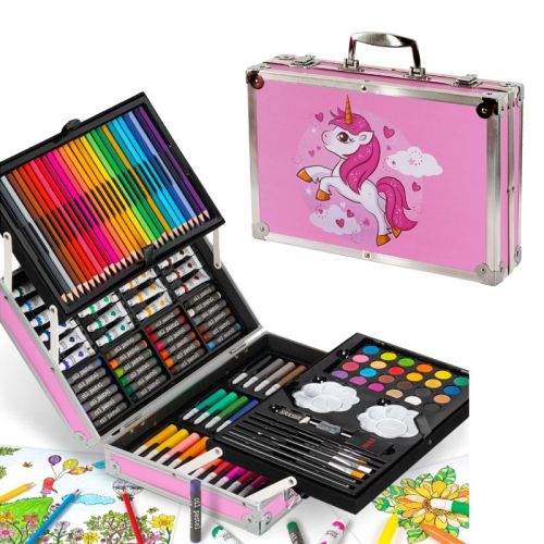 Комплект за рисуване и оцветяване в куфарче